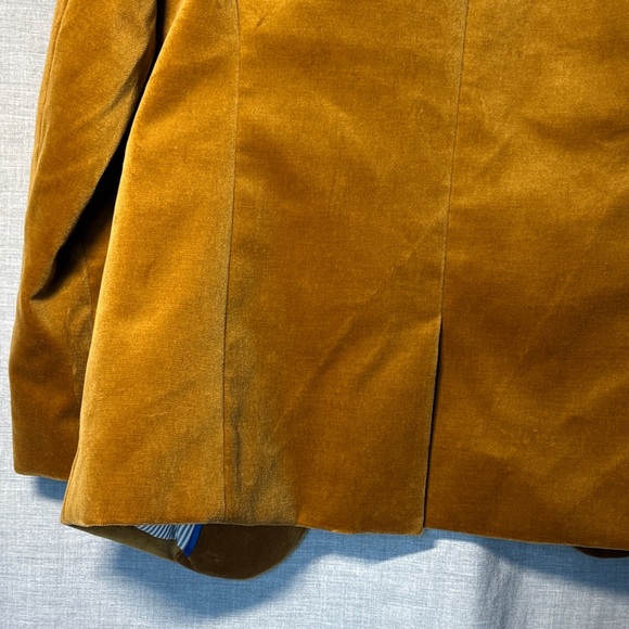 J. Crew - Parke Velvet Women’s Blazer in gold-mustard color - NWOT SZ. 4 petite - Picture 13 of 13